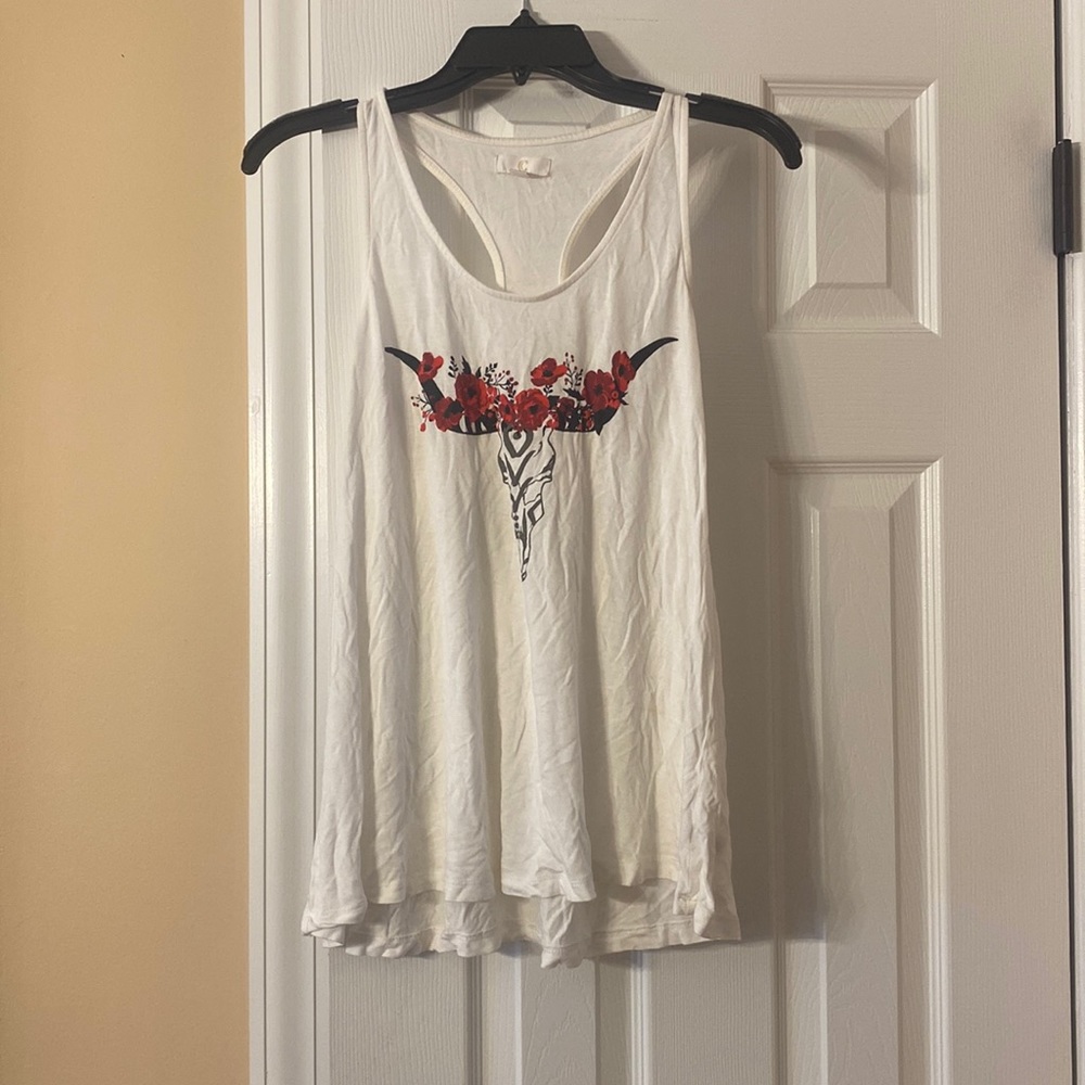Charming Charlie Skull Tank Top